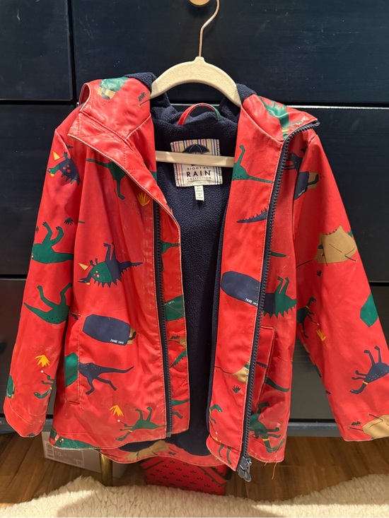 Joules Other - Joules Kids' Red Dino Print Waterproof Jacket